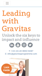 Mobile Screenshot of leadingwithgravitas.com